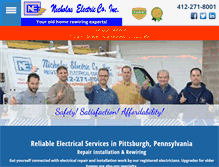 Tablet Screenshot of nicholaselectric.com